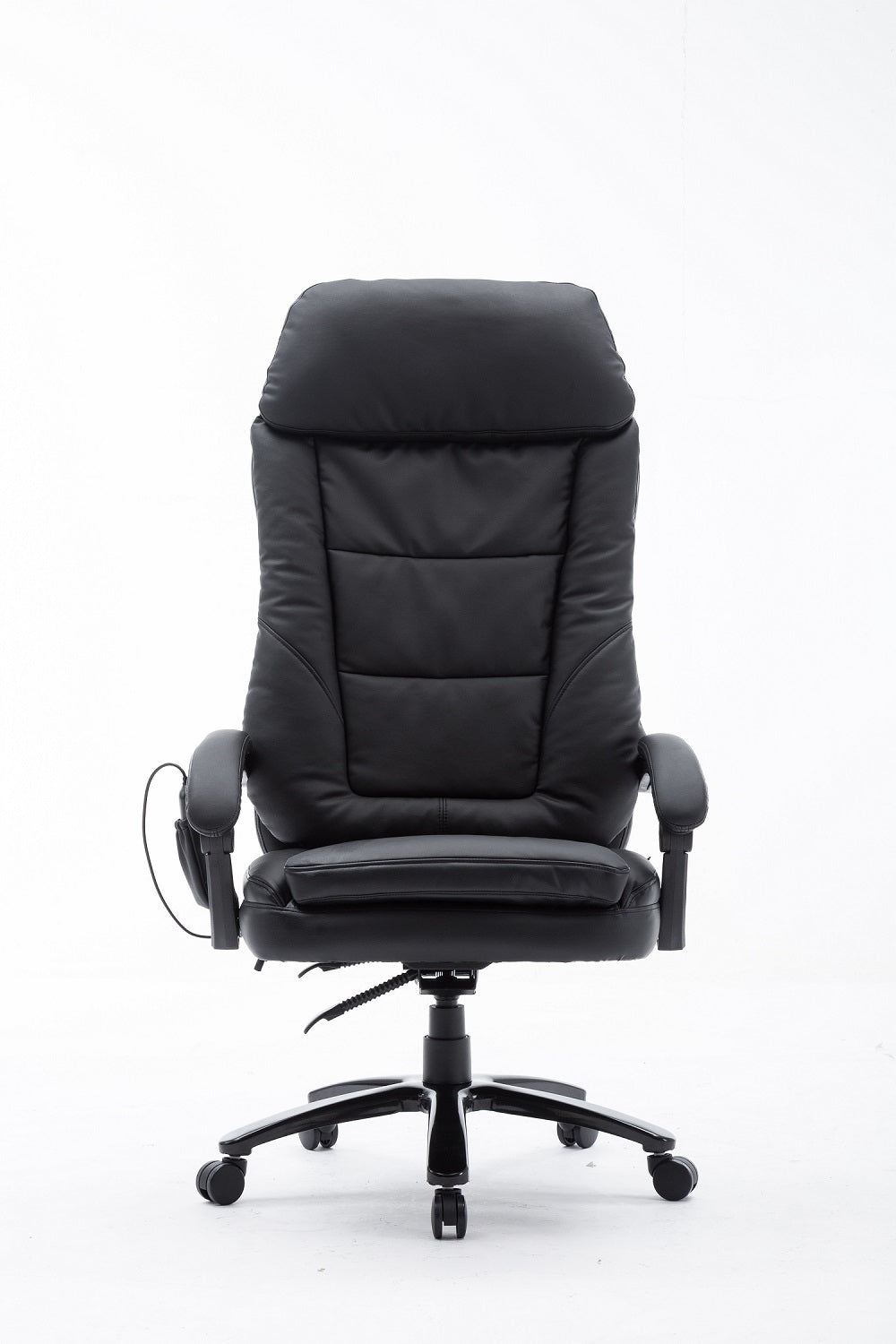 Deluxe Executive Reclining Office Chair with Massager Black