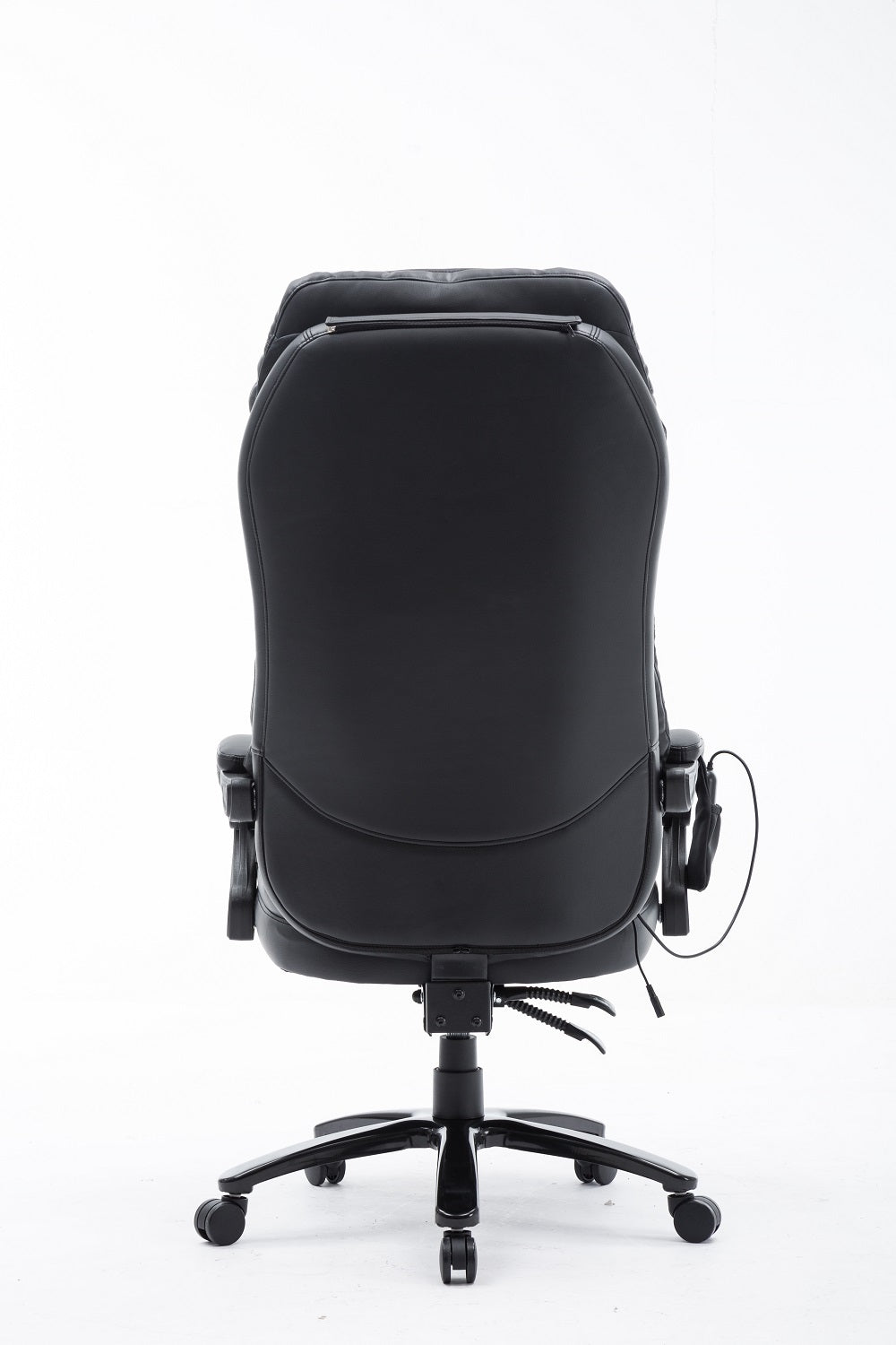 Deluxe Executive Reclining Office Chair with Massager Black