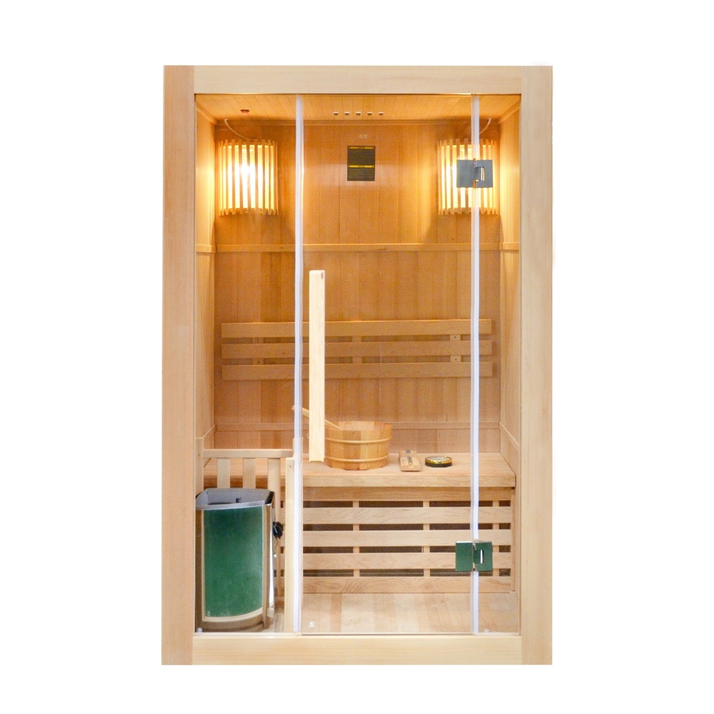 Greenland 2 Person Finnish Indoor Traditional Steam Sauna 3500W