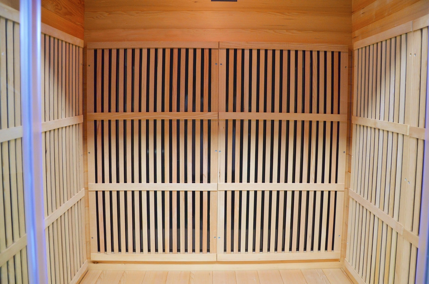 Greenland 2-Person Luxury Far-Infrared Sauna 8 Carbon Heater 1860W Full Glass Front Panel