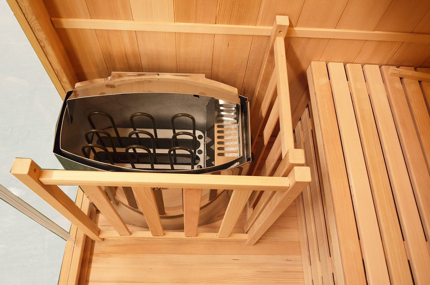 Greenland 3 Person Finnish Indoor Traditional Steam Sauna 4500W