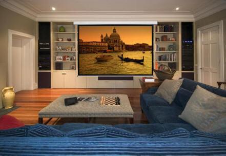 Electric Motorised TV Cinema HD Projector Screen 120" Remote Control