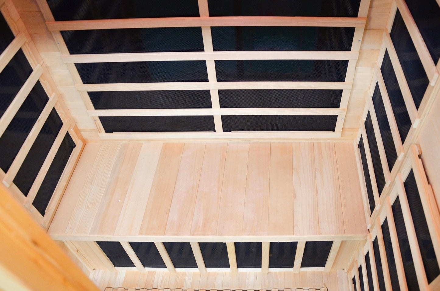 Greenland 2-Person Luxury Far-Infrared Sauna 8 Carbon Heater 1890W Full Glass Front Panel