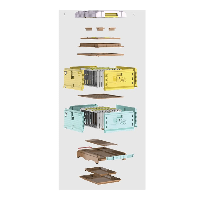 2 Layer Solid Insulation Plastic Beehive