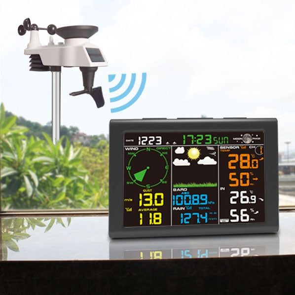 Solar WiFi Wireless Weather Station with Display