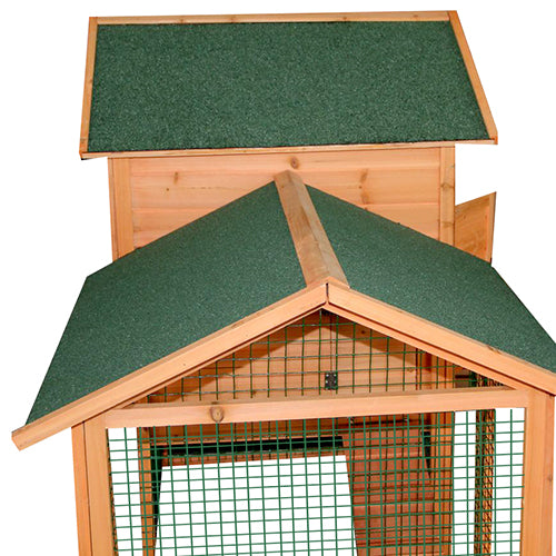 2M Large Villa Chicken Coop Hen House With Nesting Egg Cage