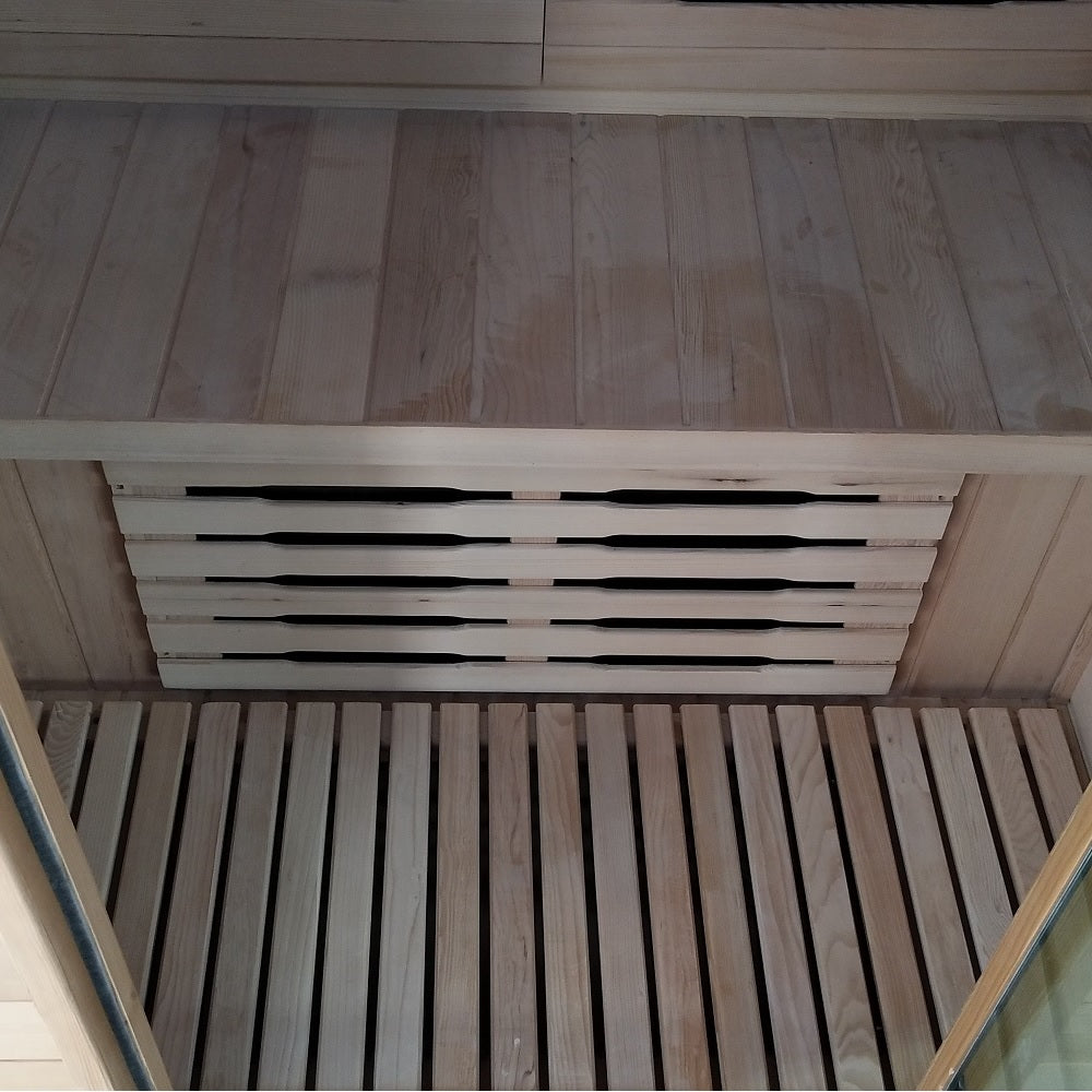2 Person Luxury Sauna 002B New Design Floor and Bench