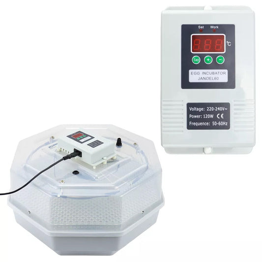 JANOEL Digital 42 Eggs Incubator Automatic Egg Turning Poultry Hatcher Digital Chricken