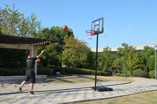 Adjustable 1.5m-3.05m Portable Kids Basketball Hoop System Stand Hoop Net Ring Rim Outdoor Sports