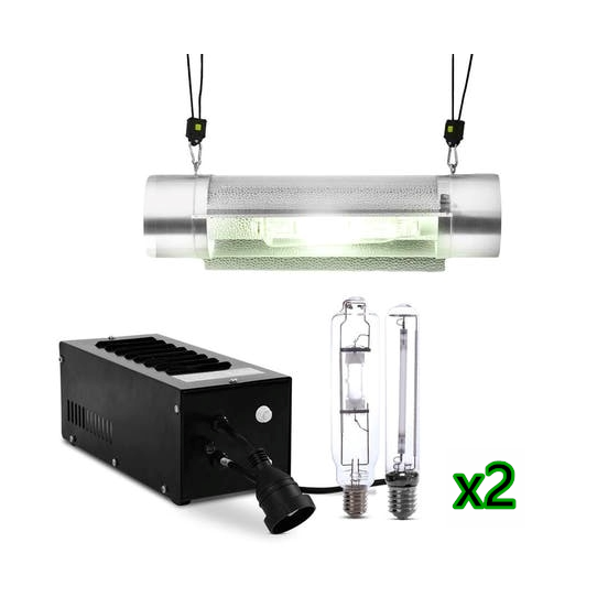 300x150x200cm Hydroponic Indoor 600D Grow Tent Ultimate Package 600W x2 and 6" Fan Kit