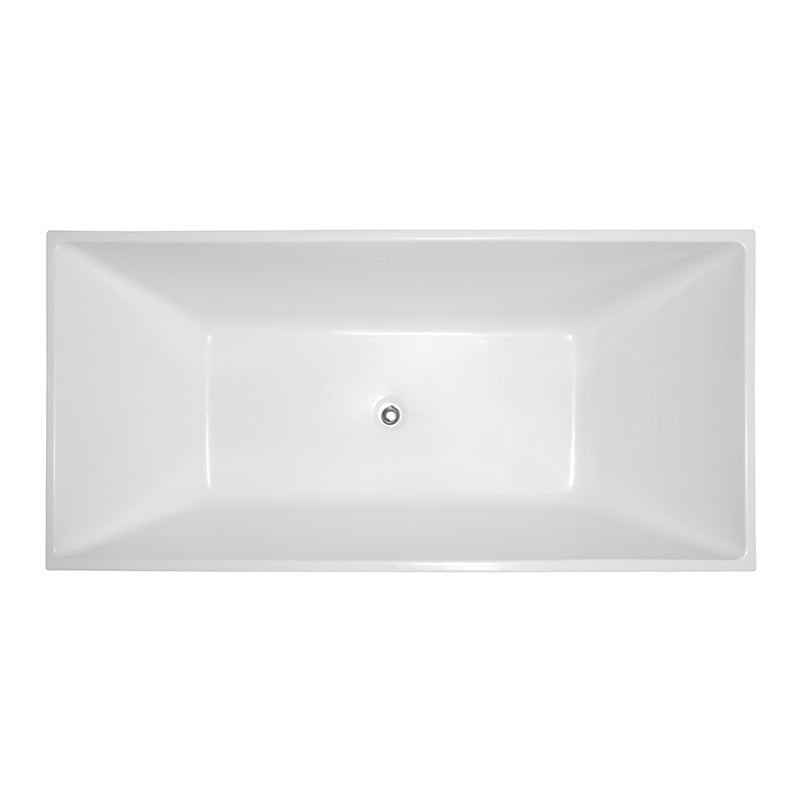 Bathroom Acrylic Free Standing Bath Tub Thin Edge 1500 x 750 x 600 Freestanding (linea Box)
