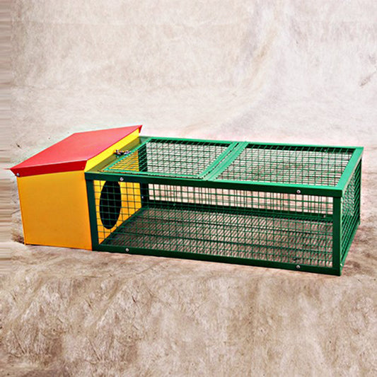 119cm Metal Rabbit Hutch Guinea Pig Ferret Hamster Cat House with Run