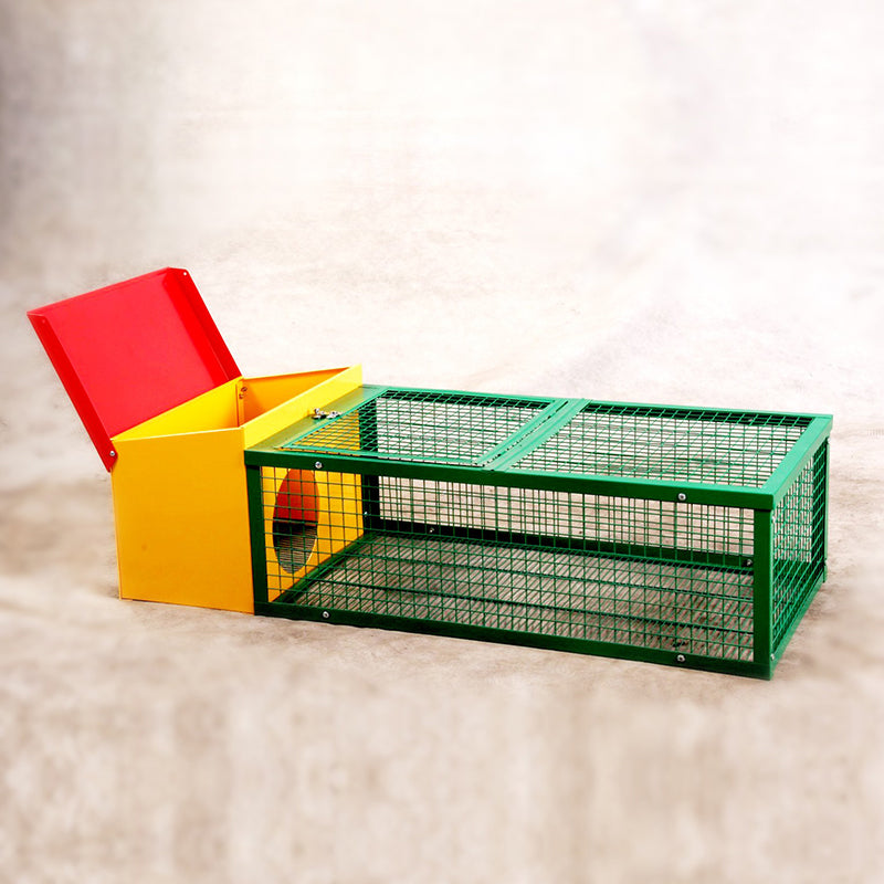 119cm Metal Rabbit Hutch Guinea Pig Ferret Hamster Cat House with Run