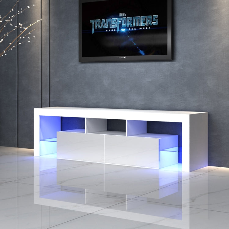 Modern LED TV Cabinet Entertainment Unit Stand High Gloss Furniture 1600mm White