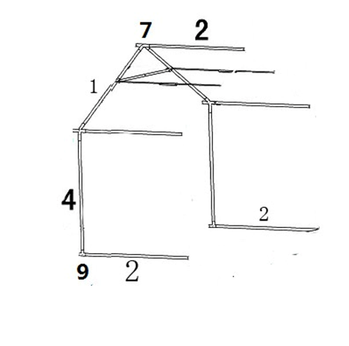 2M Marquee Extension for 3x4M Gazebo Heavy Duty Party Tent PVC