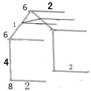 2M Marquee Extension for 4x4M Gazebo Heavy Duty Party Tent PVC