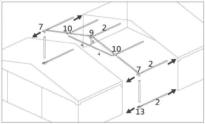 2M Extensions for 6x4M Marquee Gazebo Heavy Duty Party Tent PVC