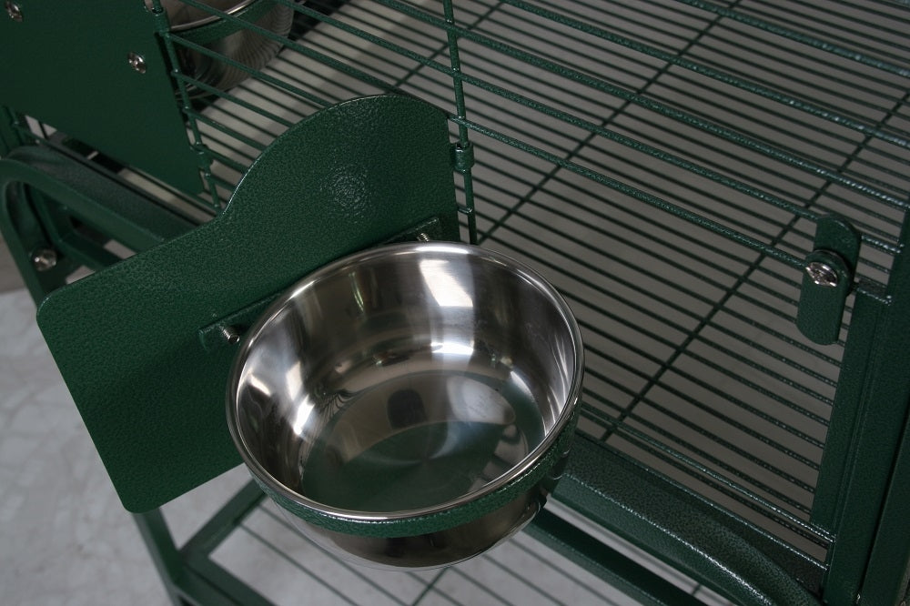Raised Metal Rabbit Hutch Guinea Pig Ferret Hamster Cat House with Stand Wheels 127cm