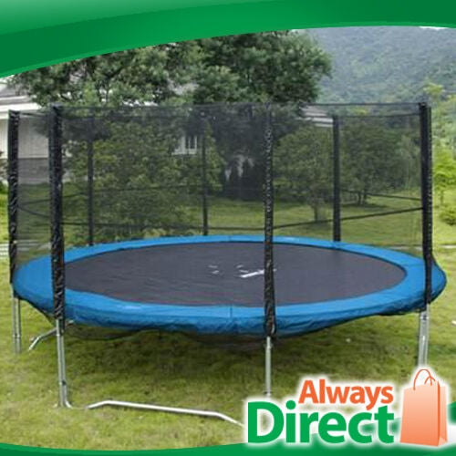 12FT Trampoline And Enclosure Set with Safety Net and Ladder