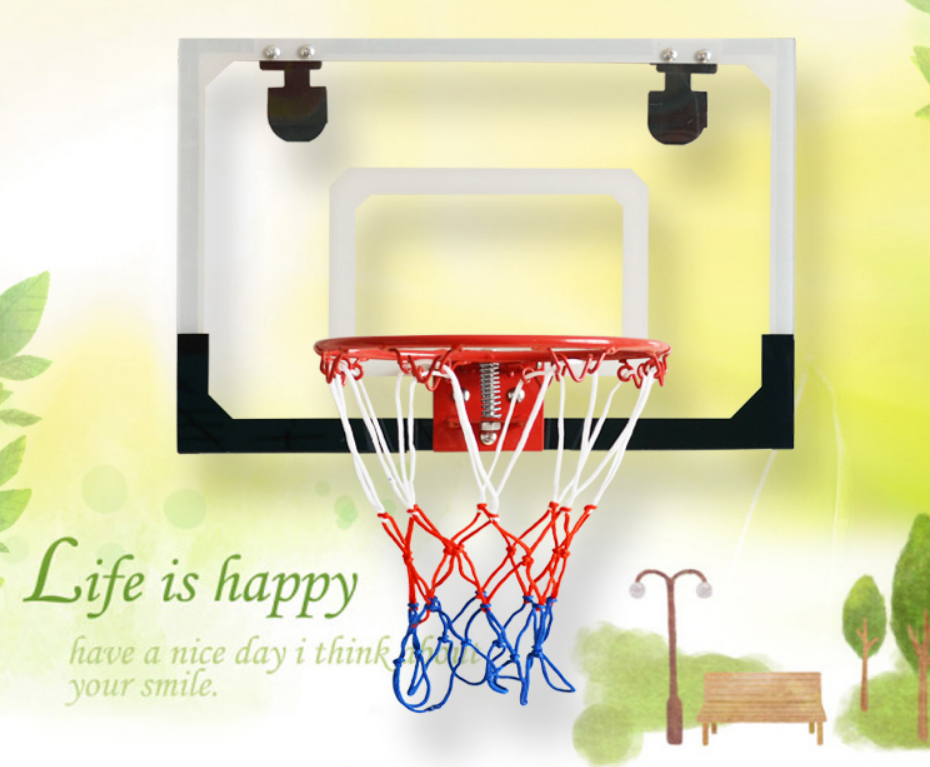 Mini Indoor Basketball Hoop Kids Children Backboard with Net Rim