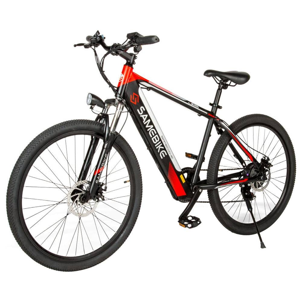 SAMEBIKE 26 inch CARBON Electric e-Bike Mountain Bike Bicycle eBike Motorised 350W Motor 8Ah Battery Max 30 KPH Black