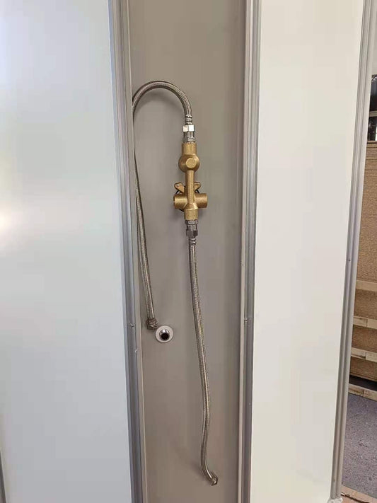 Shower Screen Cubicle Enclosure Mixer Base Bathroom 900x900x2300mm 1802A