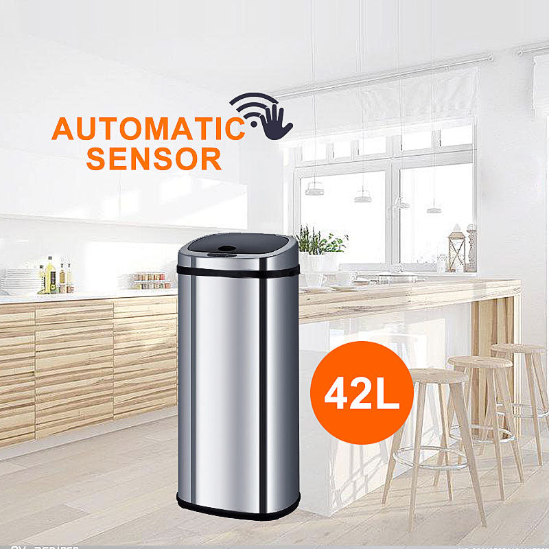 Stainless Steel Sensor Bin for Kitchen Office 42L S02-B
