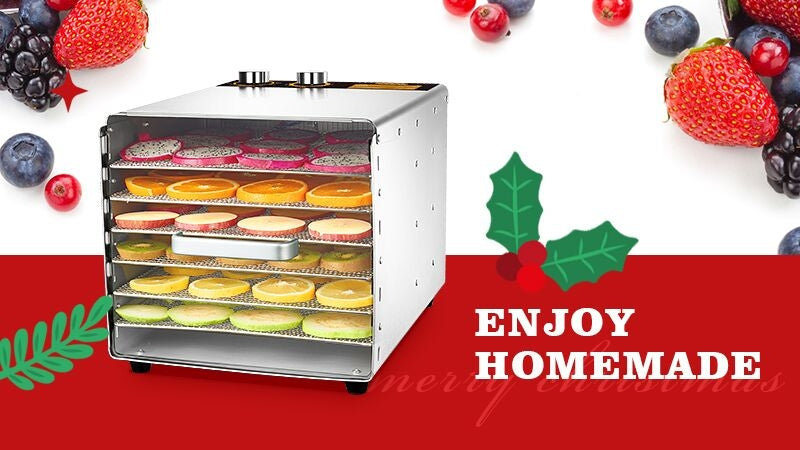 Food Dehydrator Fruit Dryer Jerky Maker 6 Trays 23 L