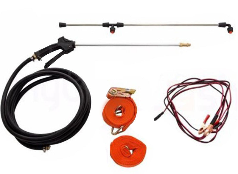 60L 12V ATV Tow Behind Sprayer 250cm Boom Weed Trailer Spray