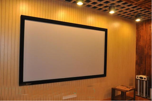 100" TV Cinema HD Projector Screen Flat Fixed Frame 16:9