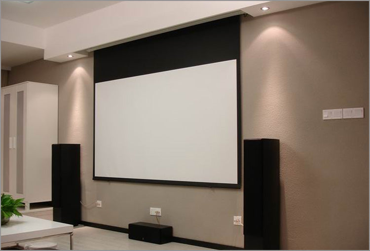 Electric Motorised TV Cinema HD Projector Screen 100" + Remote Control