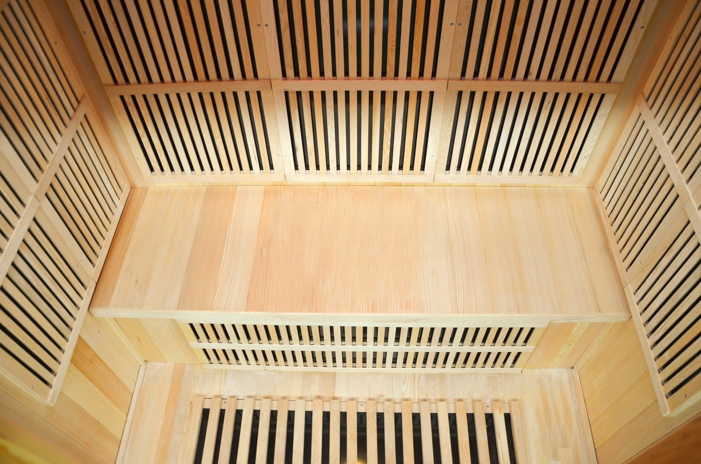 Greenland 3-Person Luxury Far-Infrared Sauna 9 Carbon Heater 2250W Full Glass Front Panel