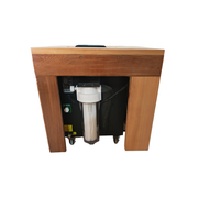 Ultimate Recovery Ice Bath Tub  Red Cedar & 304 Stainless Steel with Chiller 135 x 65 x 75cm