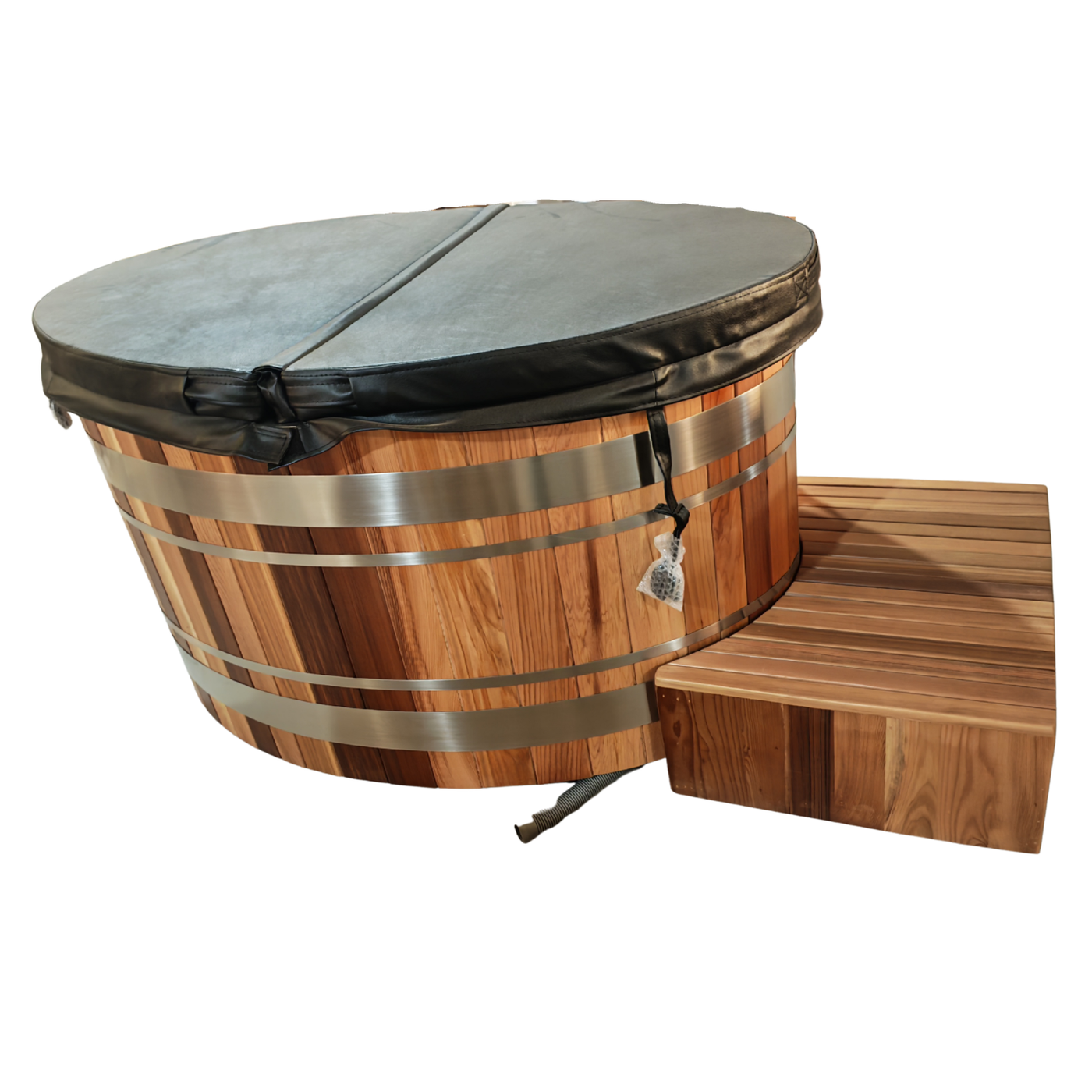 Ultimate Recovery Ice Bath Tub  Red Cedar & 304 Stainless Steel with Chiller 130 x 90 x 70cm