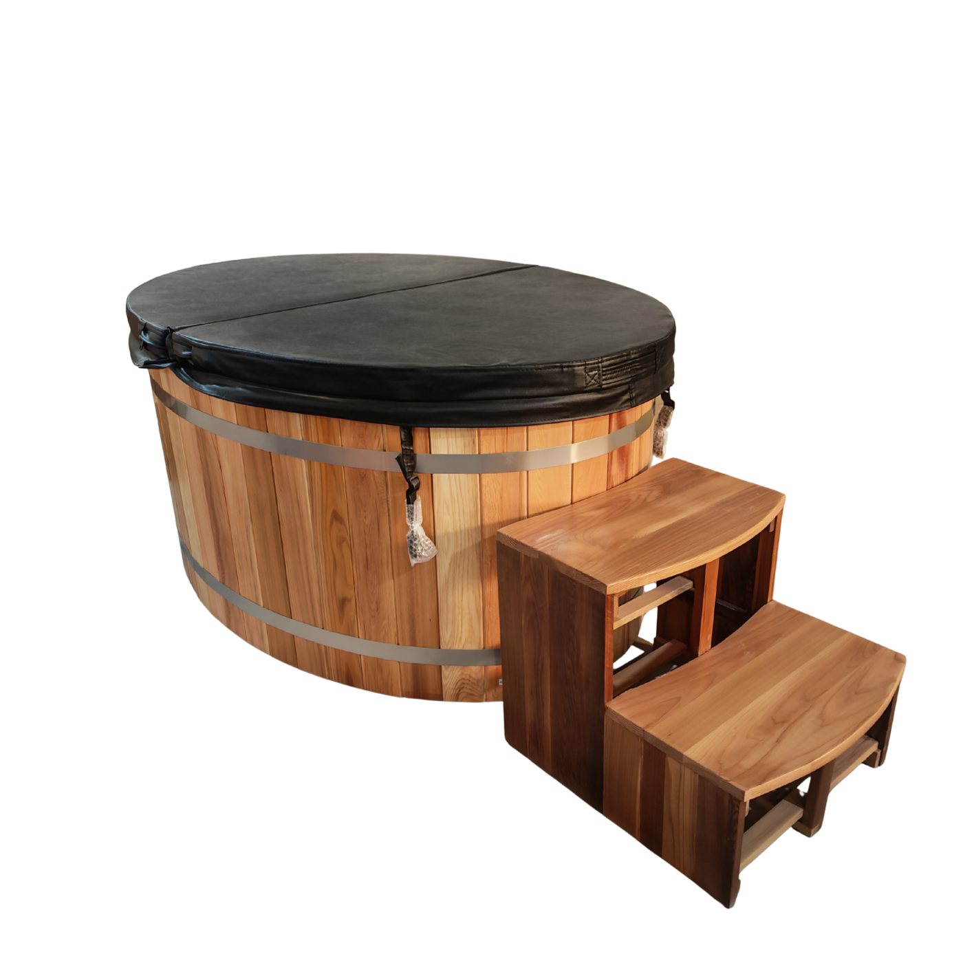 Ultimate Recovery XL Ice Bath Tub  Red Cedar & 304 Stainless Steel with 1HP Chiller 160 x 110 x 70cm