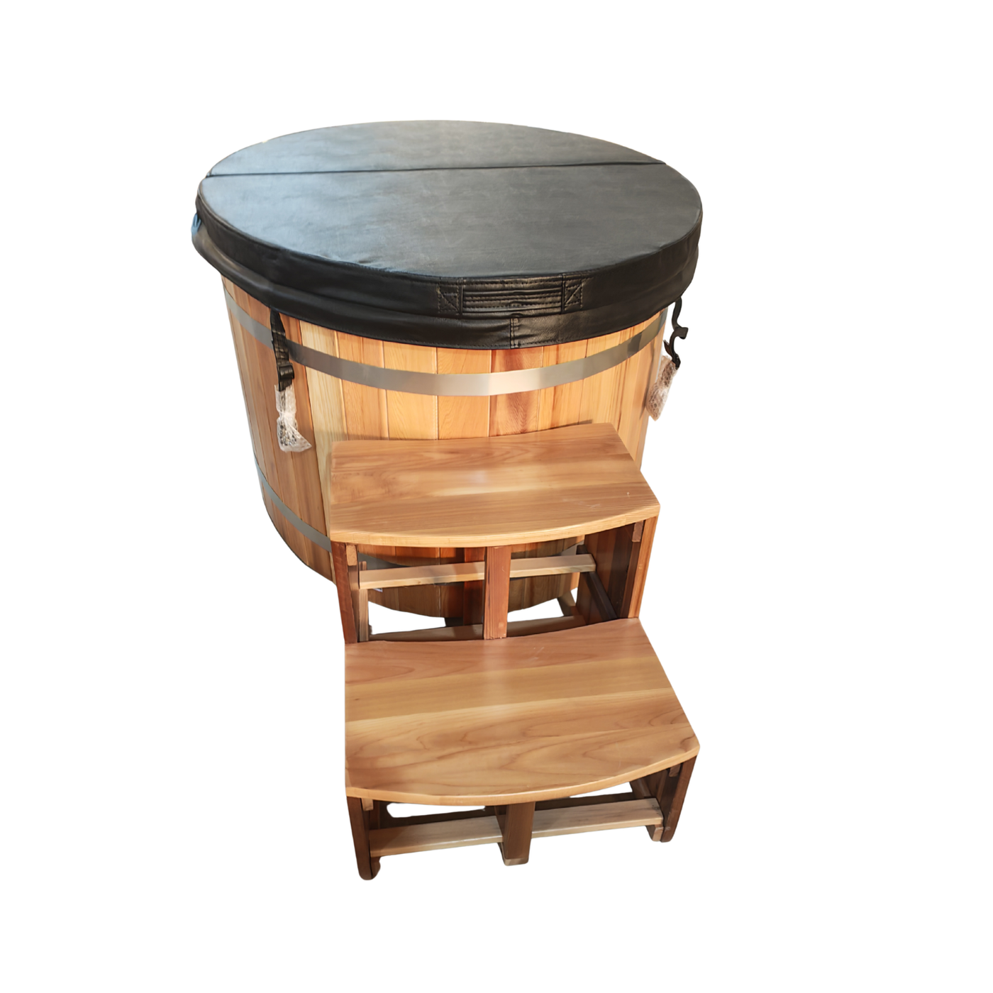 Ultimate Recovery XL Ice Bath Tub  Red Cedar & 304 Stainless Steel with 1HP Chiller 160 x 110 x 70cm