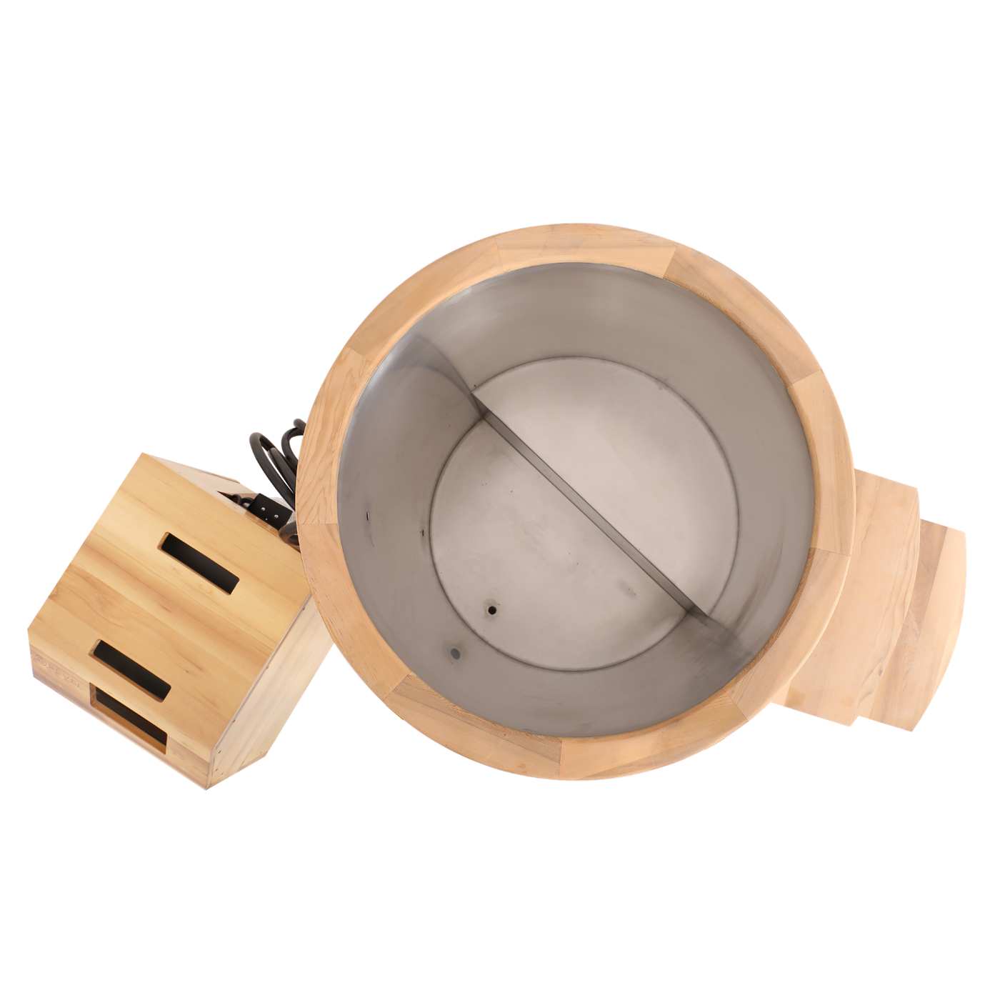Ultimate Recovery Ice Bath Tub  Red Cedar & 304 Stainless Steel with Chiller 100 x 80cm