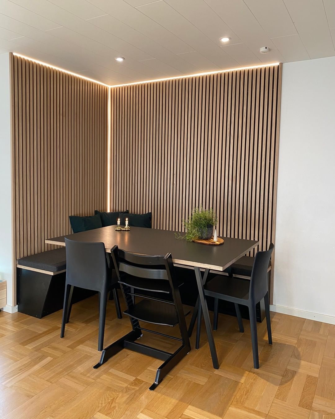Premium Wooden Slat Acoustic Wall Panels Smoke Oak 2400x600mm