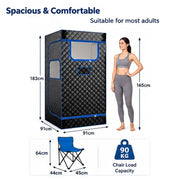 Portable Steam Sauna Tent with Steam Generator – Full Body Home Spa Sauna Box