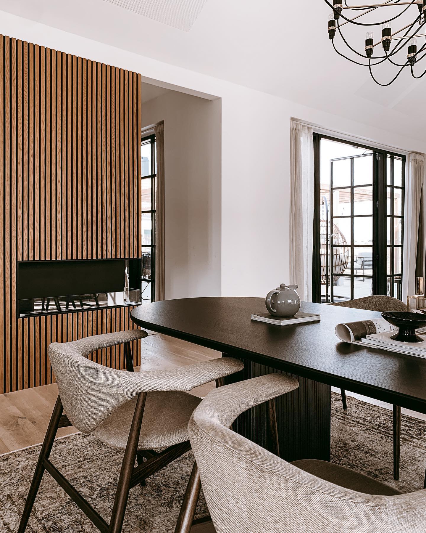 Premium Wooden Slat Acoustic Wall Panels Smoke Oak 2400x600mm