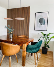 Premium Wooden Slat Acoustic Wall Panels Smoke Oak 2400x600mm