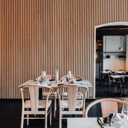 Premium Wooden Slat Acoustic Wall Panels Smoke Oak 2400x600mm