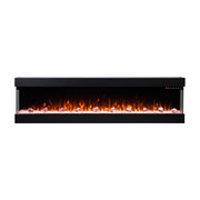 Lucia 72 inch 3 Sided Wall Mounted and Recessed/ Insert Electric Fireplace Heater