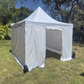 3X3M Folding Gazebo Hammertone finish frame Marquee Pop Up Outdoor Shade Canopy White