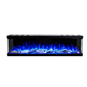 Vienna 60" Extra Deep Three Sided  Built-in Recessed / Wall mounted Heater Electric Fireplace