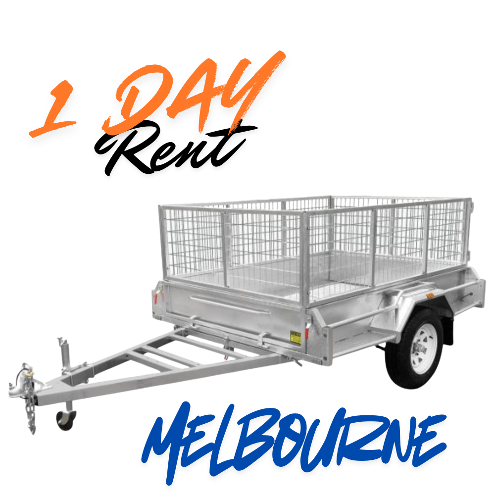 Two-Wheel Courtesy Trailer Hire – 1 Day Pickup from Melbourne Warehouse
