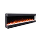 Lucia 72 inch 3 Sided Wall Mounted and Recessed/ Insert Electric Fireplace Heater