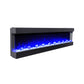 Lucia 72 inch 3 Sided Wall Mounted and Recessed/ Insert Electric Fireplace Heater