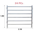 24PCs 2.1M x 1.8M Cattle Sheep Panel 50mm Horse Panel