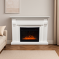 Windson 2000W Elctric Fireplace Heater 30" insert With Extra Large 153cm White Mantel